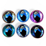 20PCS 3D Safety Eyes for Amigurumi Glitter Safety Eyes 12-24mm for Crocheting with Washers