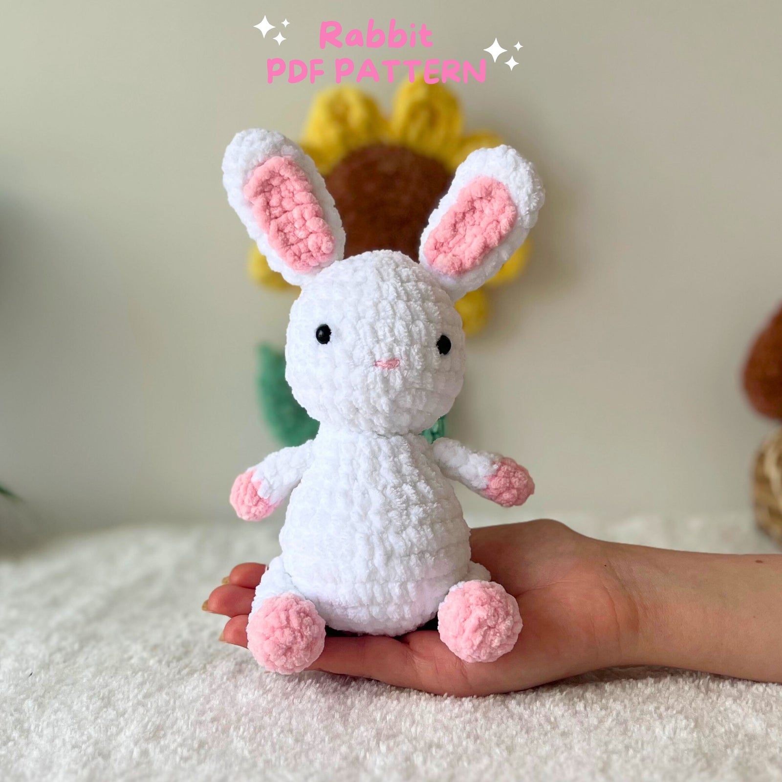 bunny crochet pattern, bunny plush pattern, farm animals pattern, bunny amigurumi, bunny crochet, bunny pattern