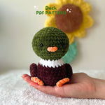 Entenhäkelmuster, Häkelhuck Amigurumi, Nutztiere Muster, Plüschmuster, Anfänger Amigurumi, Geschenkhäkelmuster