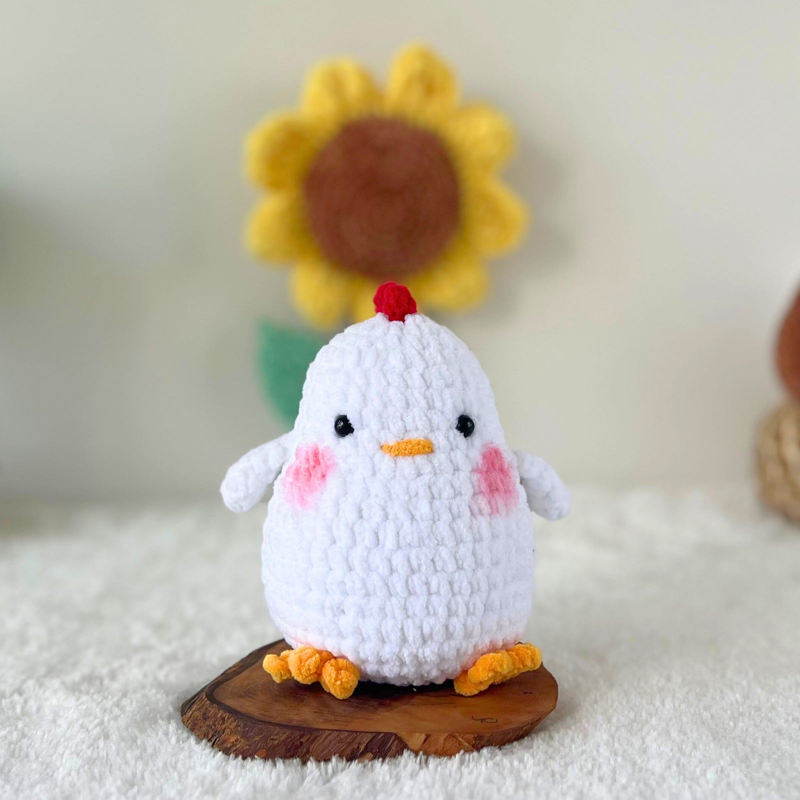 Chicken crochet pattern, No Sew Crochet, Farm animals pattern, chicken pattern, plush pattern, beginner amigurumi