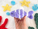 fish crochet pattern, sea animals pattern, ocean toys pattern, fish amigurumi, fish pattern, fish plush pattern