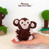 FREE Monkey Crochet Pattern PDF| English