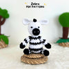 Zebra crochet pattern, Safari animals crochet pattern, amigurumi pattern, zebra pattern, Plush pattern, Plush toys