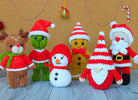 Christmas Crochet Patterns, 6 in 1 Crochet Patterns, Grinch Crochet, Gnome Crochet, PDF pattern