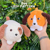 Dog Crochet Pattern, 2 in 1 Crochet Puppy Pattern, Plush Pattern, PDF pattern