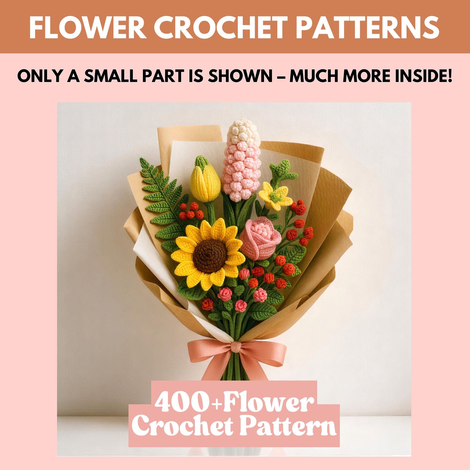 All-in-One Crochet Bundle, 900+ Crochet Patterns, Includes Crochet Project Tools & Crochet GuideBook