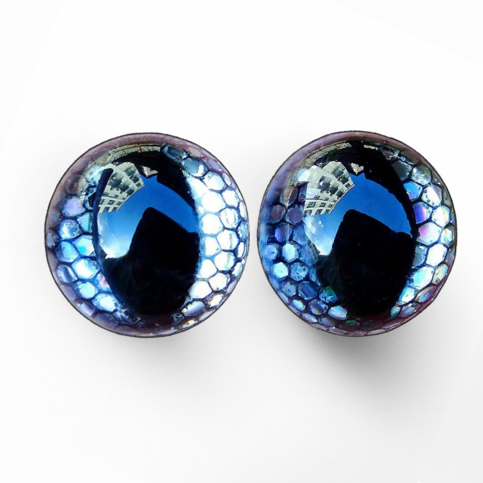 20PCS 3D Safety Eyes for Amigurumi Glitter Safety Eyes 12-24mm for Crocheting with Washers