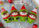 Christmas Elf Crochet Pattern,  Crochet Pattern Christmas, 4 in 1 Elf Amigurumi Pattern, Christmas Toys, Christmas Gift