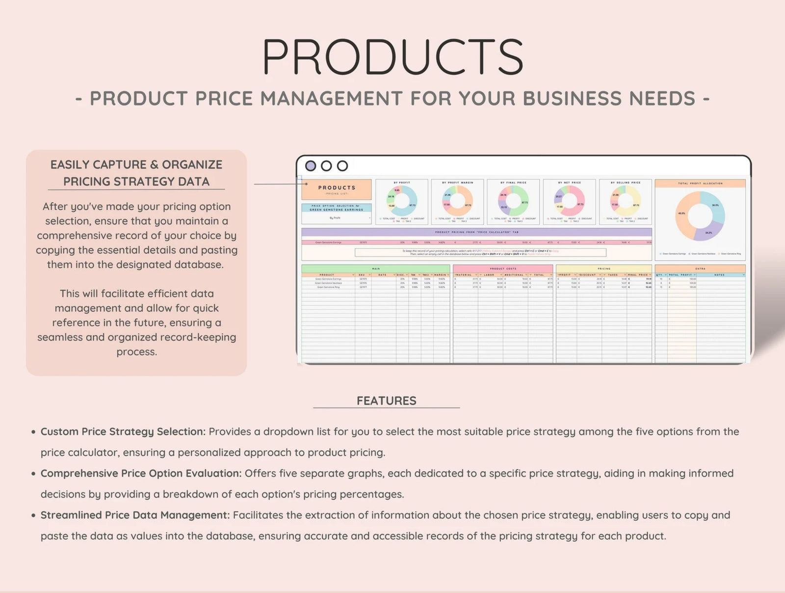 Calculateur de prix et de bénéfices pour les crocheters, calculatrice de prix du crochet, guide des prix, modèle de feuille de calcul de la liste des prix