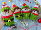 Christmas Elf Crochet Pattern,  Crochet Pattern Christmas, 4 in 1 Elf Amigurumi Pattern, Christmas Toys, Christmas Gift