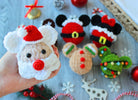 Christmas Mickey Ornaments, Crochet Christmas Pattern, Christmas Decorations, 6 in 1 Crochet Ornaments, PDF pattern