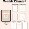 Goodnotes Planner, Monthly Digital Planner, Goodnotes Template, iPad Planner, Digital Journal Pdf