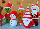 Christmas Crochet Patterns, 6 in 1 Crochet Patterns, Grinch Crochet, Gnome Crochet, PDF pattern