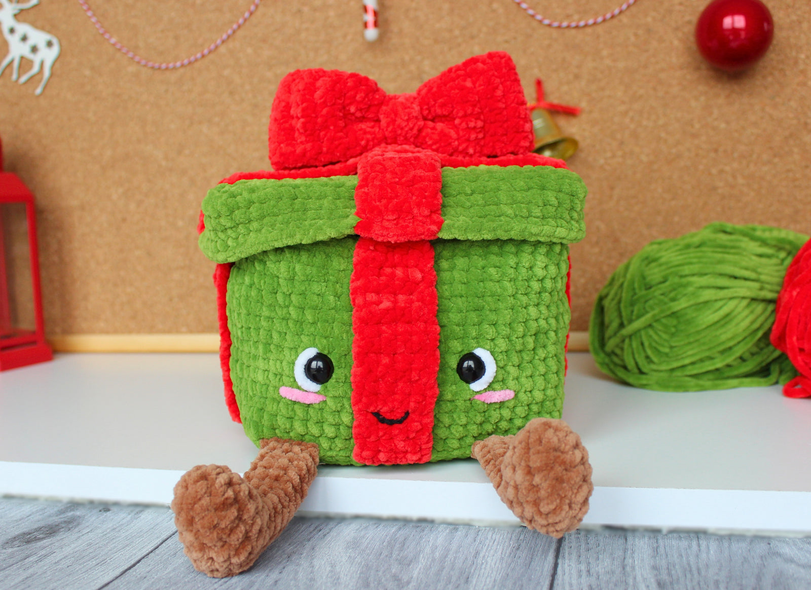 Christmas Present Crochet Pattern, 2 in 1 Christmas Pattern, PDF pattern