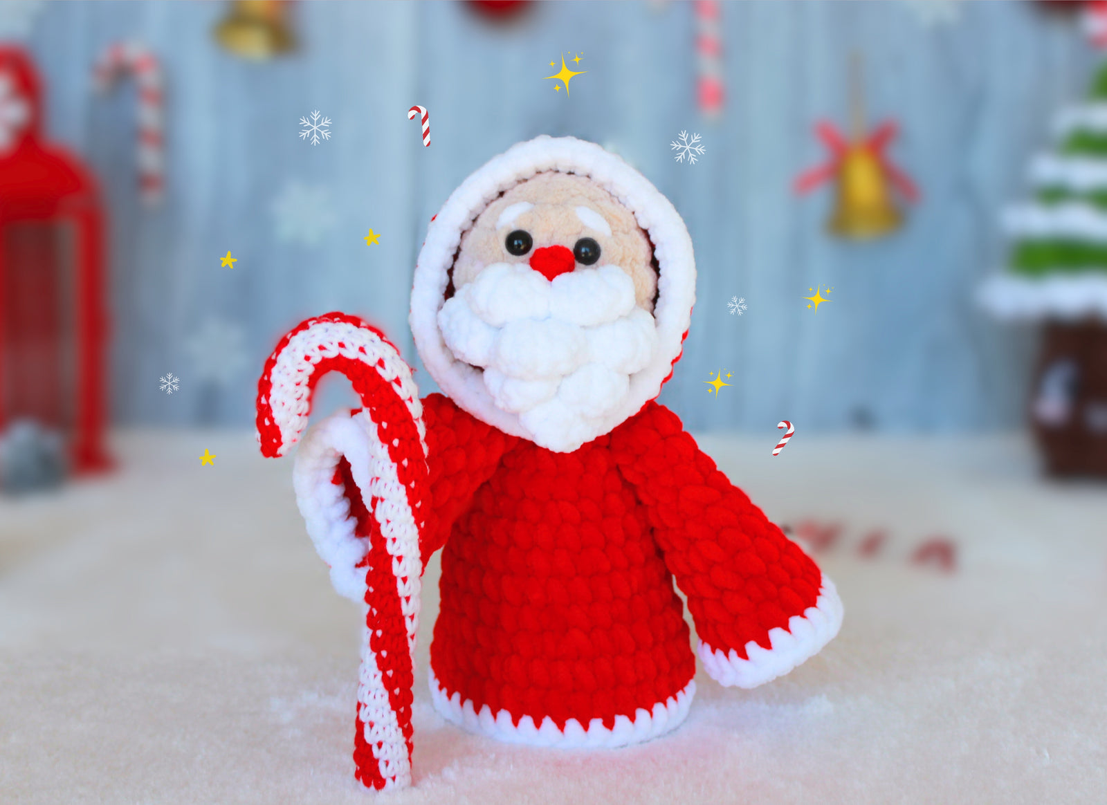 Christmas Santa Crochet Pattern, Crochet Pattern Christmas, Santa Grim Reaper, Christmas Toys, Christmas Gift