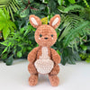 Kangaroo crochet pattern, No sew kangaroo crochet, plush pattern, beginner amigurumi, crochet amigurumi, PDF in English