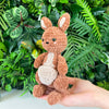 Kangaroo crochet pattern, No sew kangaroo crochet, plush pattern, beginner amigurumi, crochet amigurumi, PDF in English