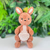 Kangaroo crochet pattern, No sew kangaroo crochet, plush pattern, beginner amigurumi, crochet amigurumi, PDF in English