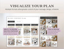 Social Media Content Planner, Social Media Management Template Calendar, 2025 Digital Planner, ADHD Social Media Planner