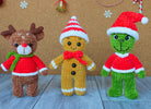 Christmas Crochet Patterns, 6 in 1 Crochet Patterns, Grinch Crochet, Gnome Crochet, PDF pattern