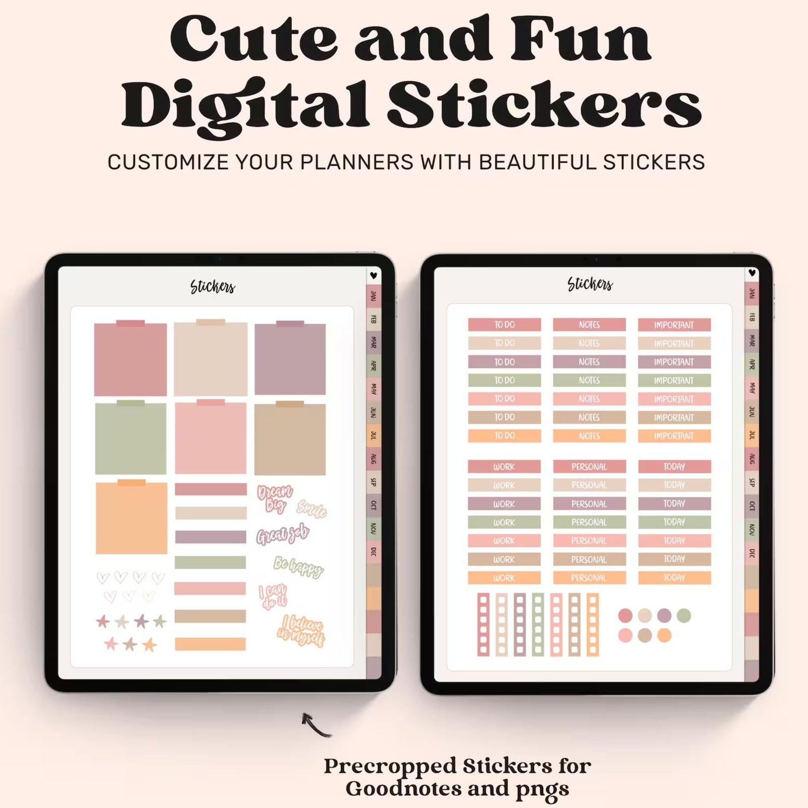 Goodnotes Planner, Monthly Digital Planner, Goodnotes Template, iPad Planner, Digital Journal Pdf