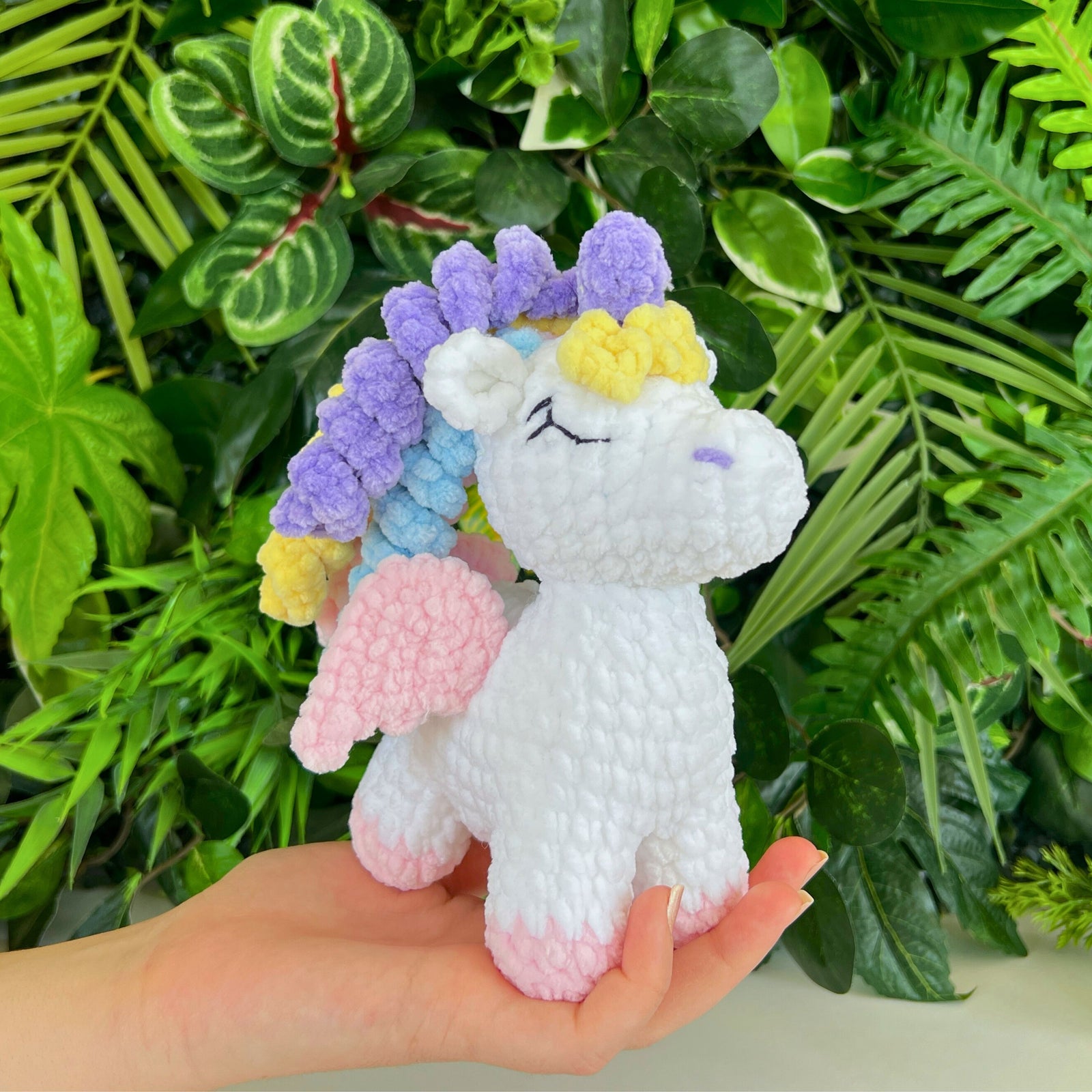 Unicorn crochet pattern, Rainbow unicorn crochet, Unicorn amigurumi pattern, Plush pattern, Beginner amigurumi, PDF in English