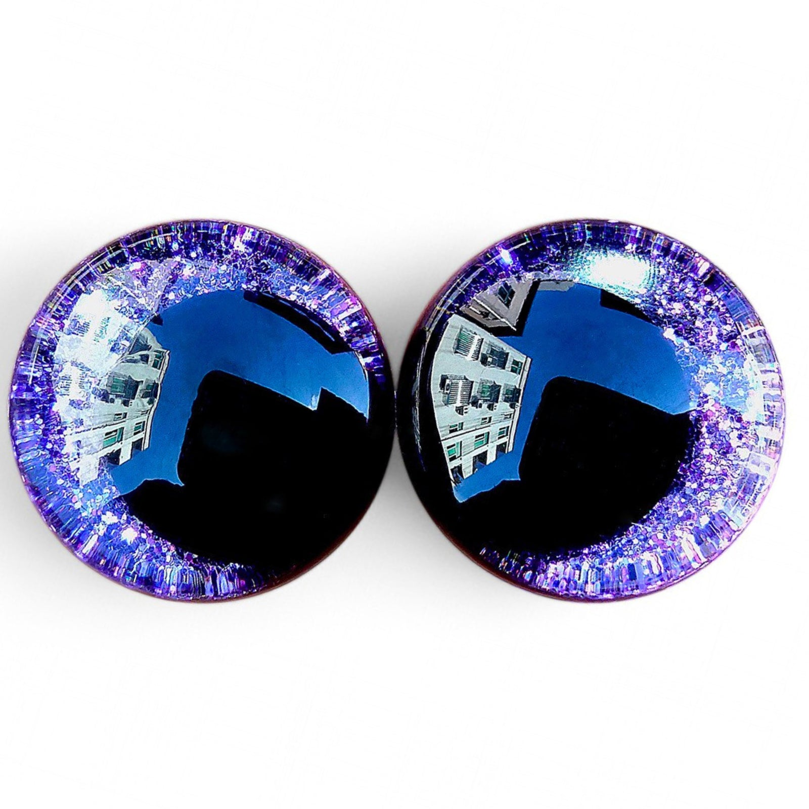 20PCS 3D Kawaii Glitter Safety Eyes for Crocheting with Bowl Washers