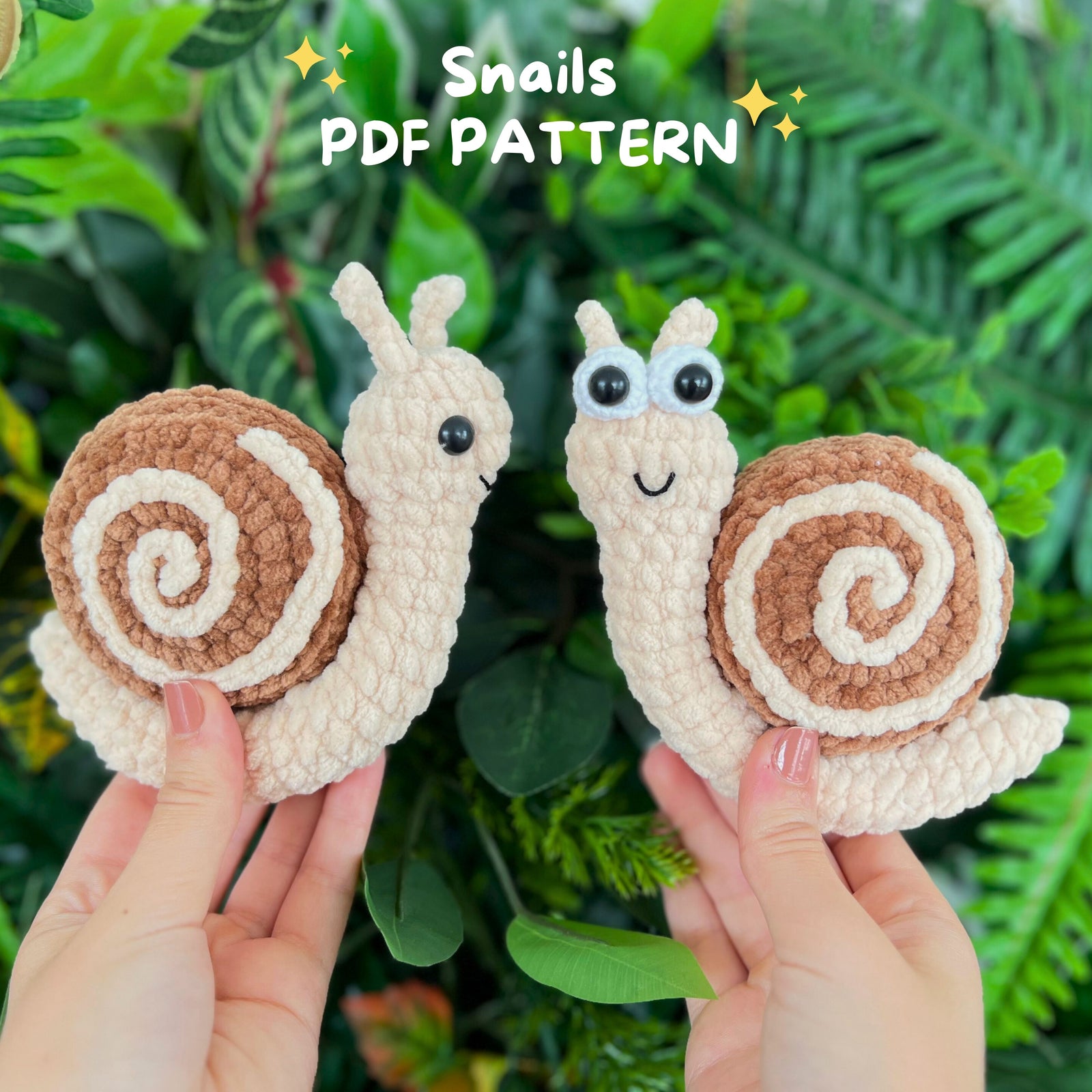 FREE 2 in 1 Snail Crochet Pattern PDF| English