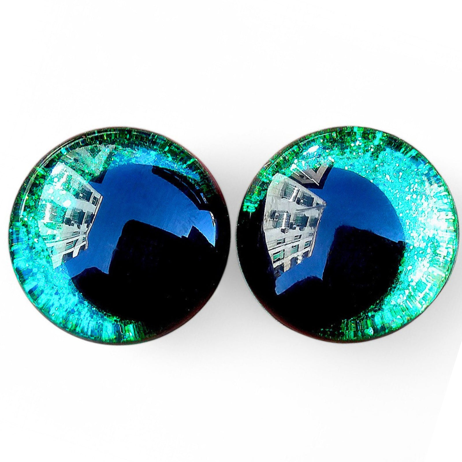 20PCS 3D Kawaii Glitter Safety Eyes for Crocheting with Bowl Washers