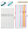 100 Pcs Crochet Hooks Set, Crochet Hooks Kit with Storage Case, Crochet Needles Set, Ergonomic Knitting Needles Blunt Needles Stitch Marker DIY Hand Knitting Craft Art Tools for Beginners-Rose