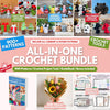 All-in-One Crochet Bundle, 900+ Crochet Patterns, Includes Crochet Project Tools & Crochet GuideBook