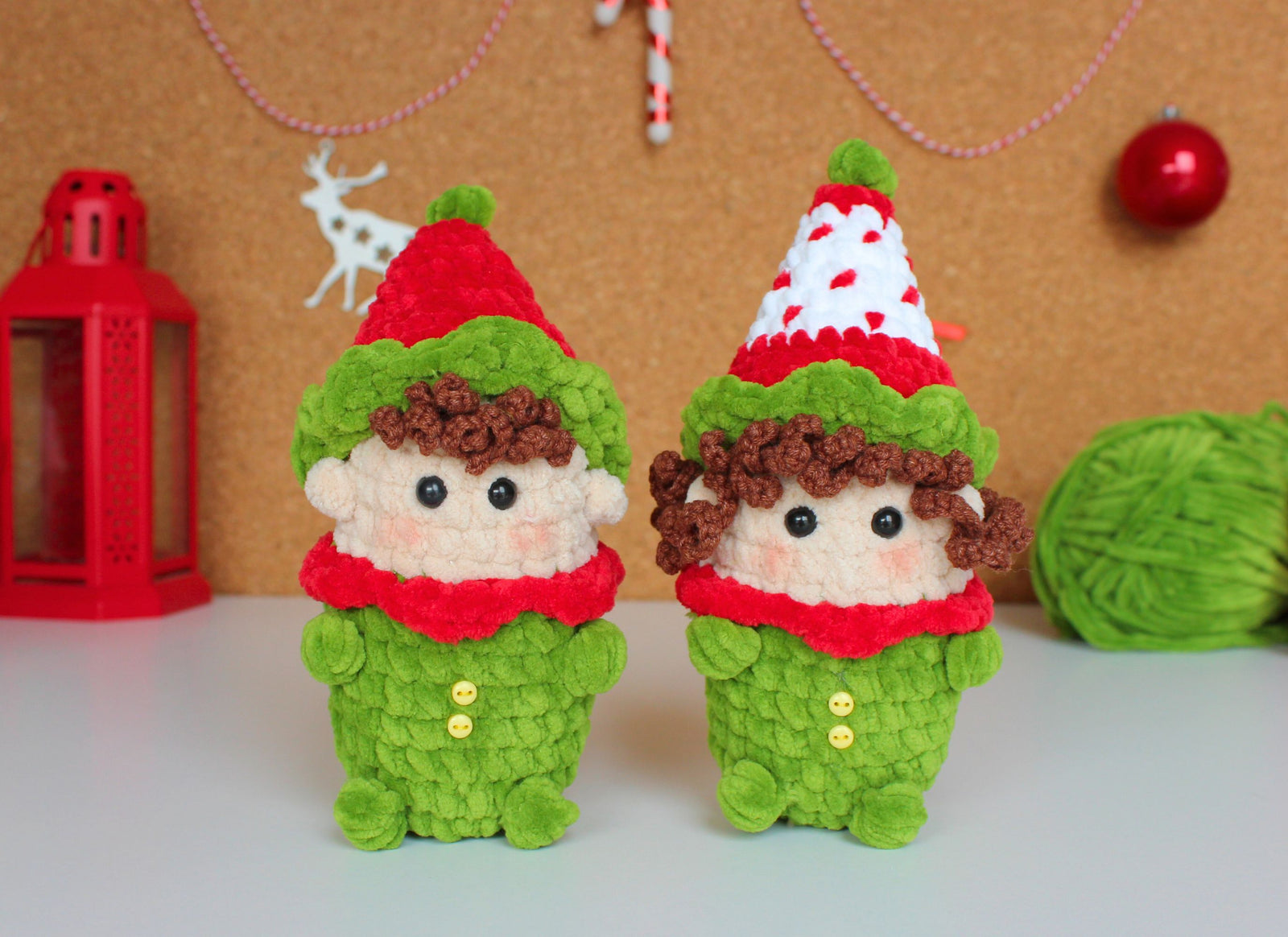 Christmas Elf Crochet Pattern,  Crochet Pattern Christmas, 4 in 1 Elf Amigurumi Pattern, Christmas Toys, Christmas Gift