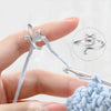 Crochet Rings for Crocheting Adjustable Crochet Tension Ring for Finger Cat Yarn Guide Ring Knitting Crochet Accessories For Women 4 Pcs